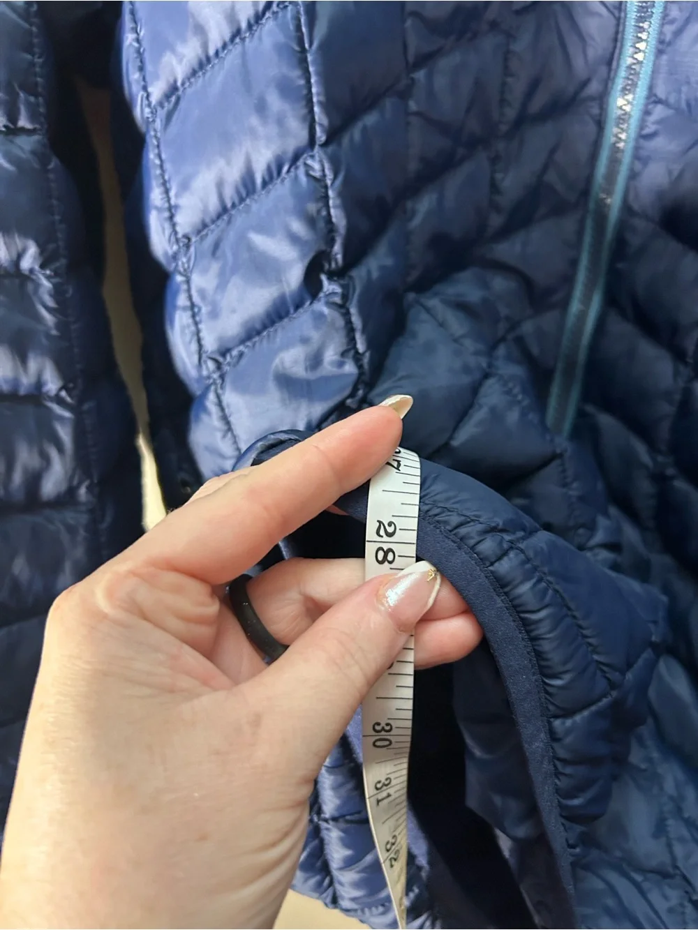 The North Face Men’s Thermoball Navy Blue Quilted Full Zip Jacket Size XXL